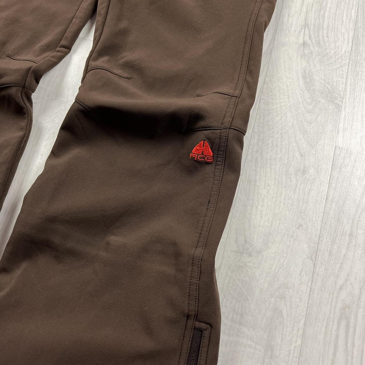 VINTAGE Y2K NIKE ACG BAGGY SKI PANTS SALOPETTES BROWN