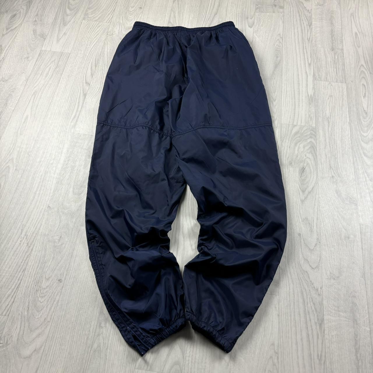 VINTAGE 90s NIKE STRAIGHT LEG TRACKSUIT BOTTOMS NAVY