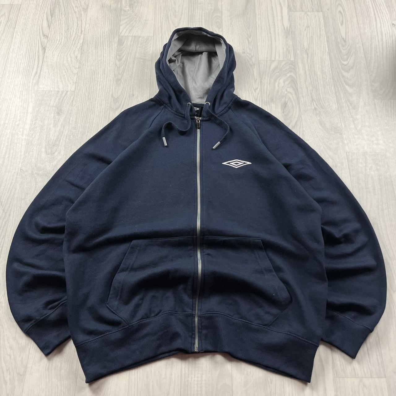 VINTAGE Y2K UMBRO ZIP HOODIE NAVY
