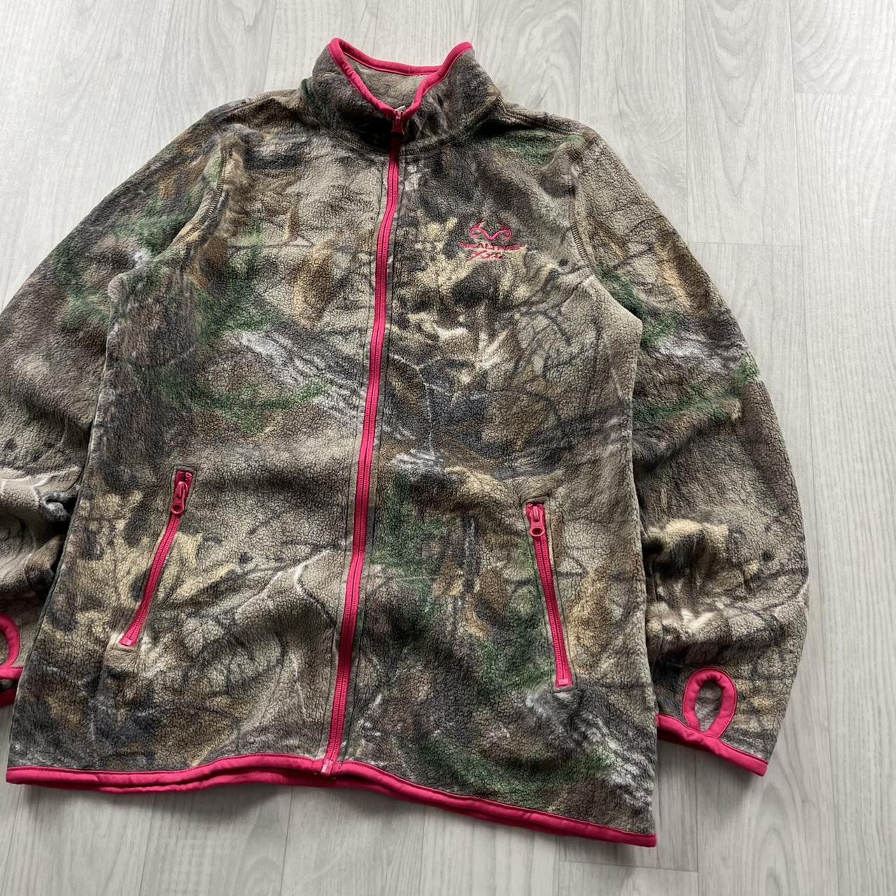VINTAGE REALTREE ZIP UP FLEECE CAMO PINK