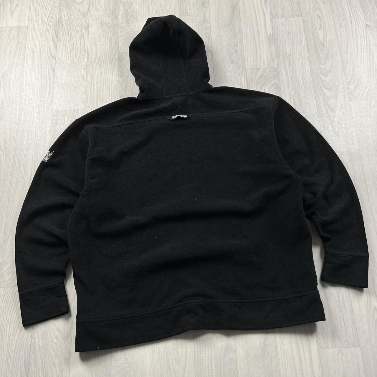 VINTAGE Y2K NHL SPELL OUT ZIP FLEECE HOODIE BLACK