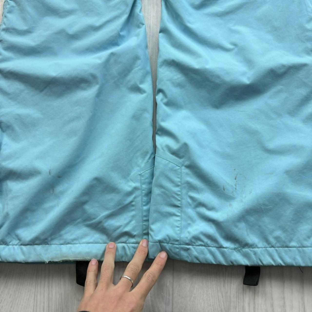 VINTAGE Y2K TRESSPASS FLARED SKI PANTS SALOPETTES LIGHT BLUE