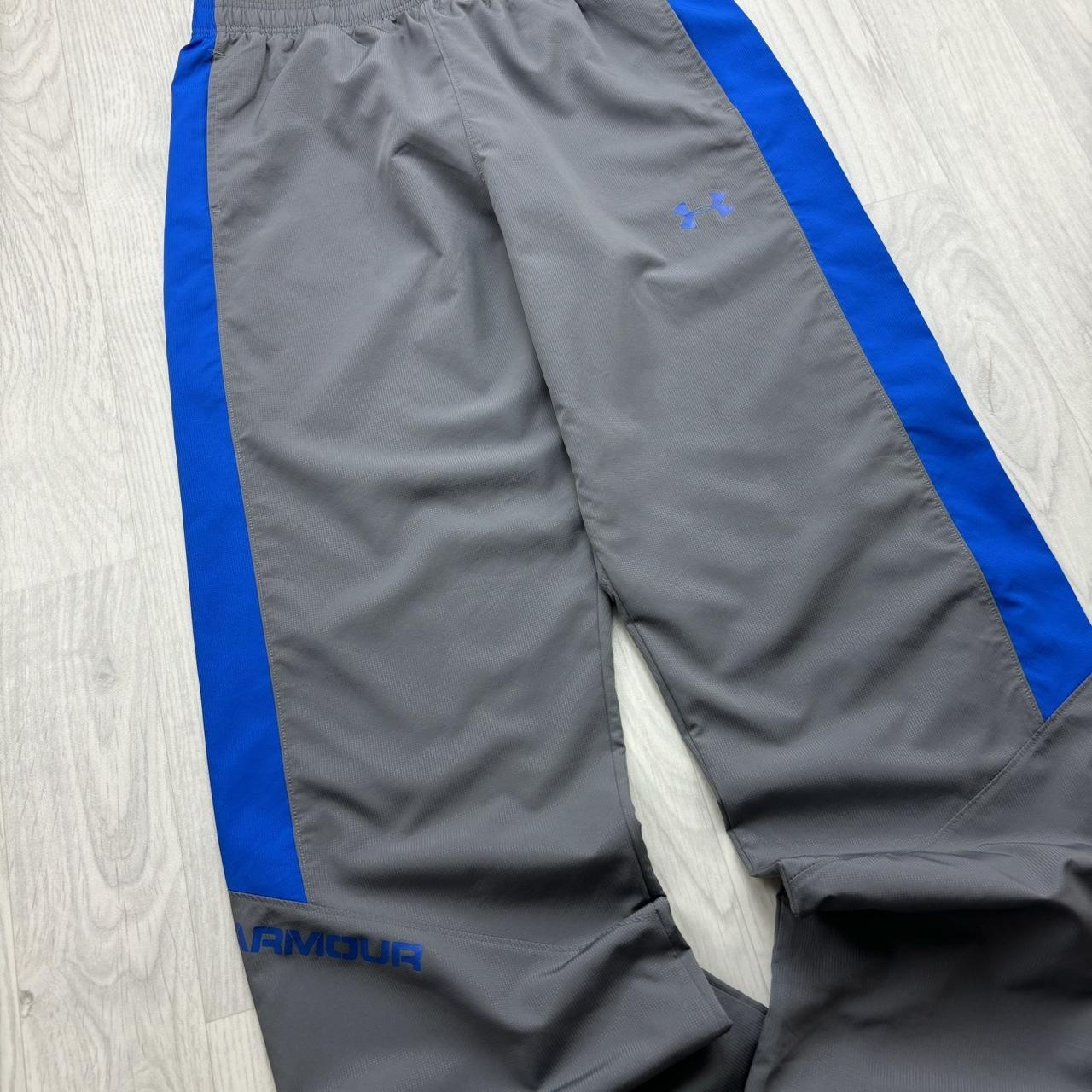 VINTAGE Y2K UNDER ARMOUR BAGGY TRACKSUIT BOTTOMS GREY