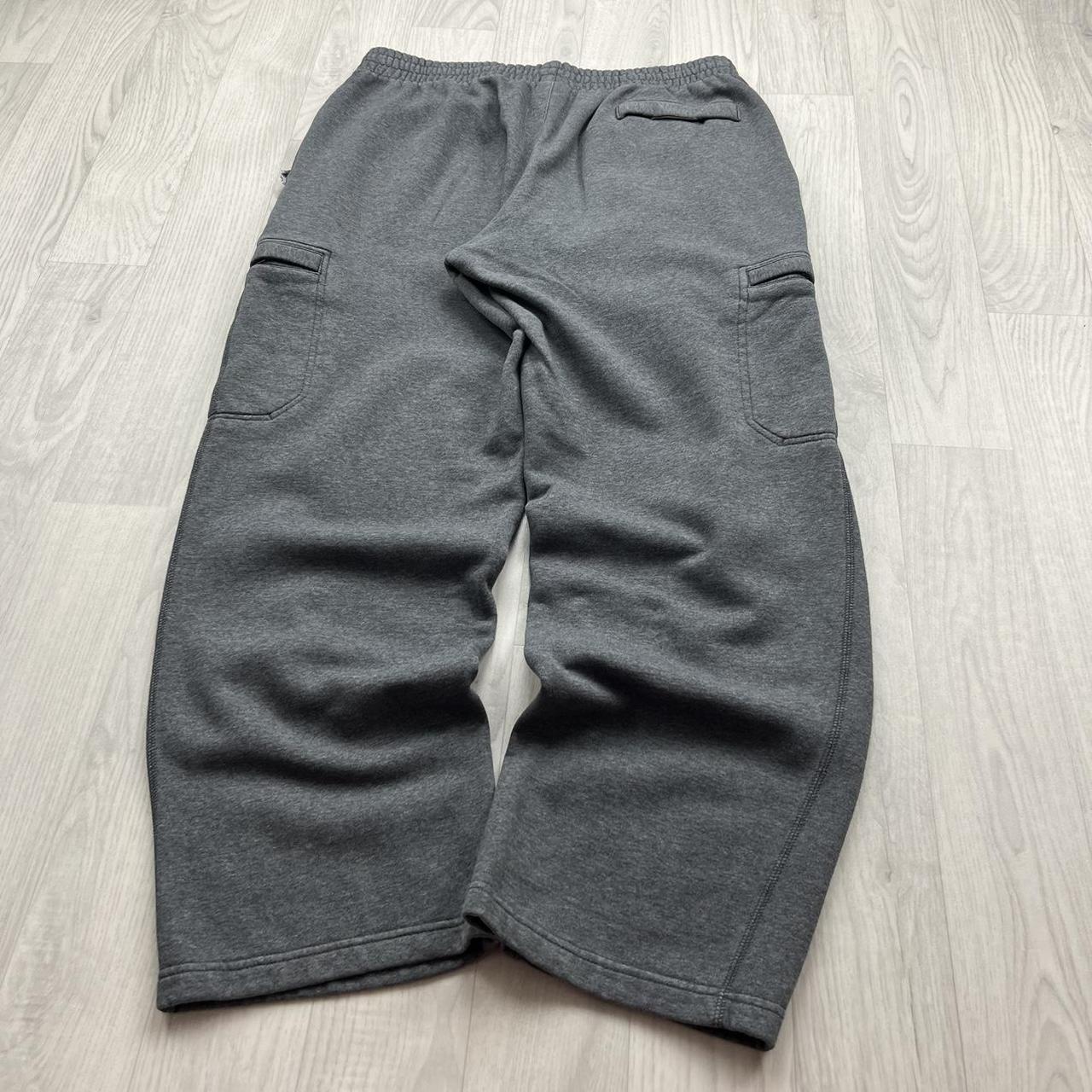 VINTAGE Y2K NIKE BAGGY COTTON SWEATPANTS GREY