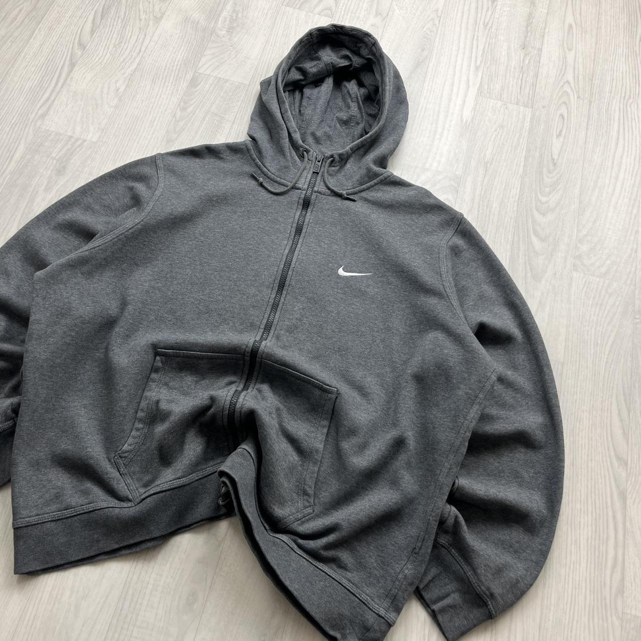 VINTAGE Y2K NIKE ZIP HOODIE GREY
