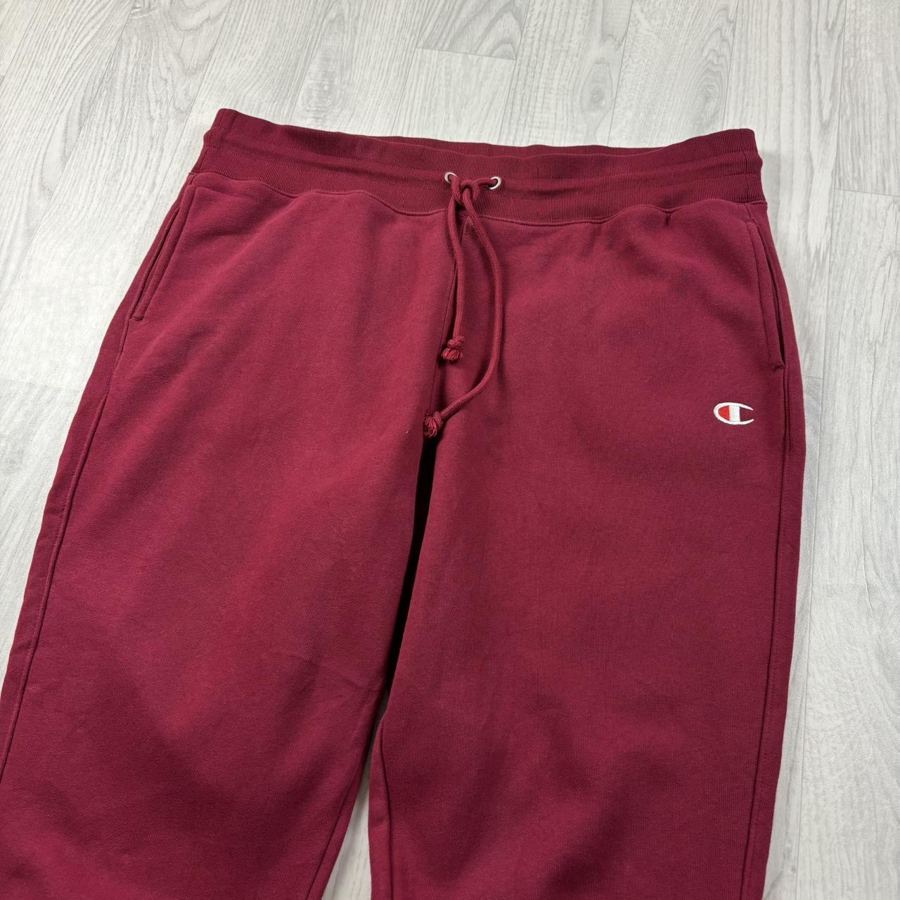 VINTAGE 00s CHAMPION REVERSE WEAVE SWEATPANTS BURGUNDY