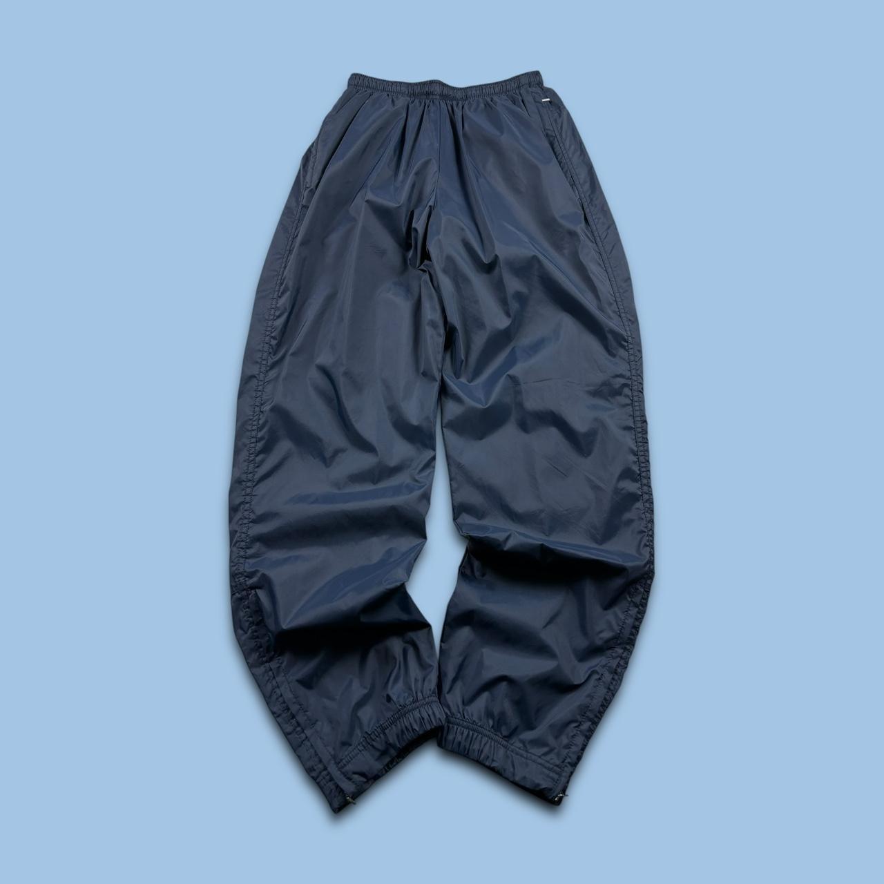 VINTAGE 90s NIKE BAGGY TRACKSUIT BOTTOMS NAVY