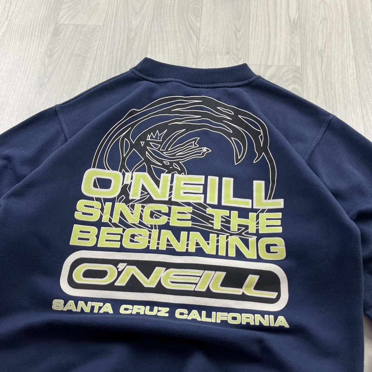 VINTAGE Y2K ONEILL GRAPHIC SWEATSHIRT NAVY BLUE
