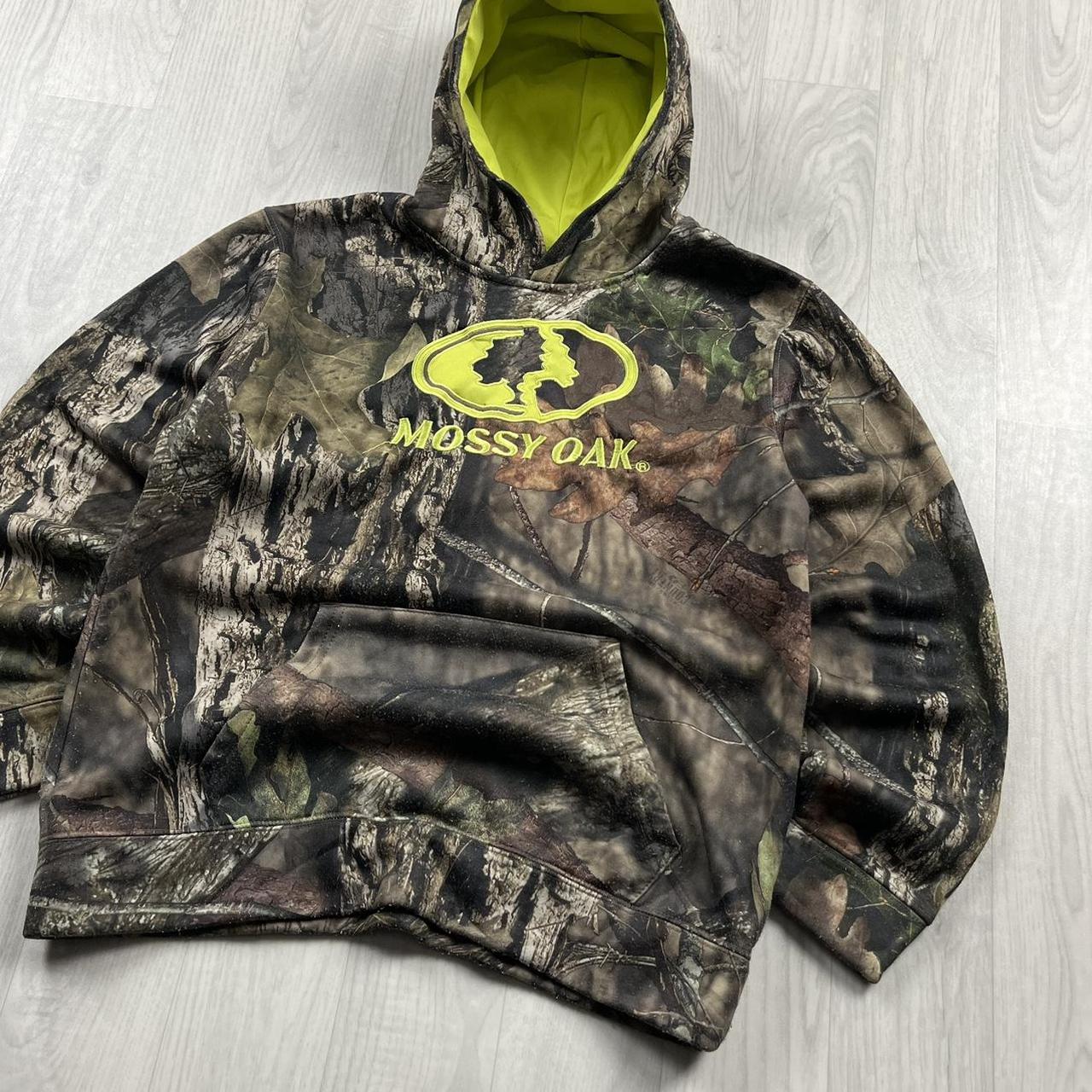 VINTAGE MOSSY OAK REALTREE HOODIE CAMO YELLOW