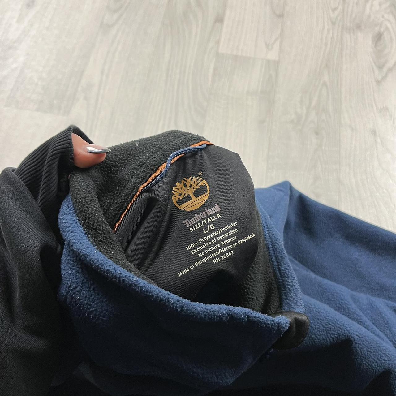 VINTAGE Y2K TIMBERLAND QUARTER ZIP FLEECE SWEATSHIRT NAVY