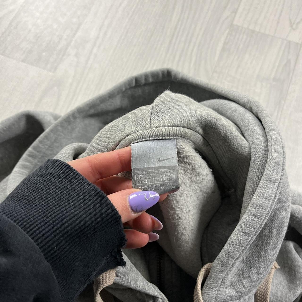 VINTAGE Y2K NIKE ZIP HOODIE GREY