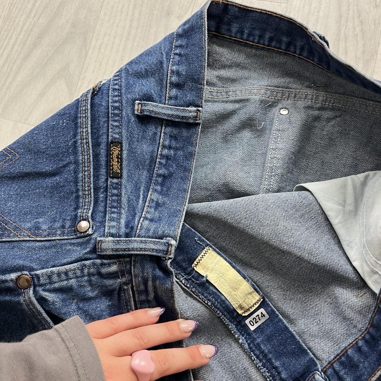 VINTAGE Y2K WRANGLER STRAIGHT LEG JEANS BLUE