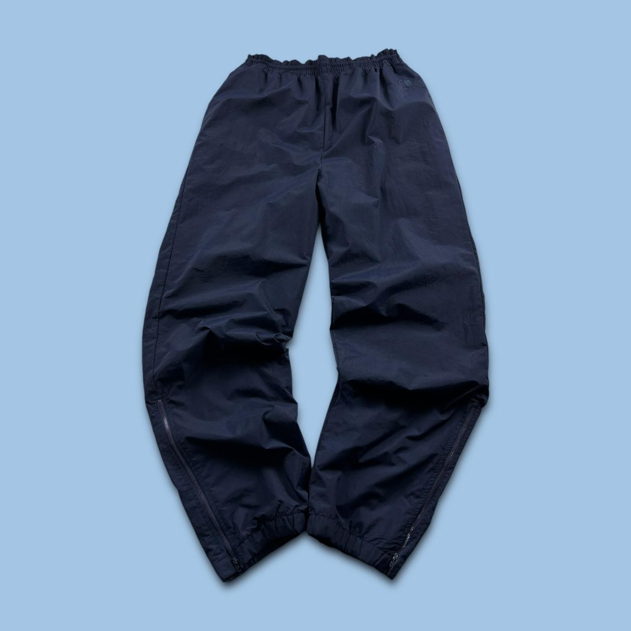 VINTAGE Y2K CHAMPION BAGGY TRACKSUIT BOTTOMS NAVY