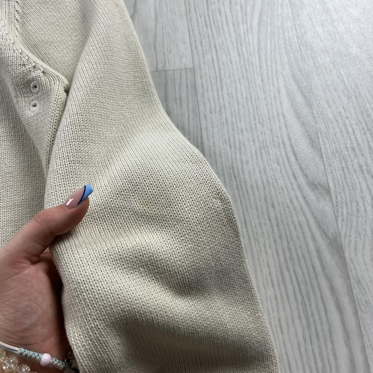VINTAGE Y2K TEDDY SMITH CHUNKY KNITTED JUMPER CREAM