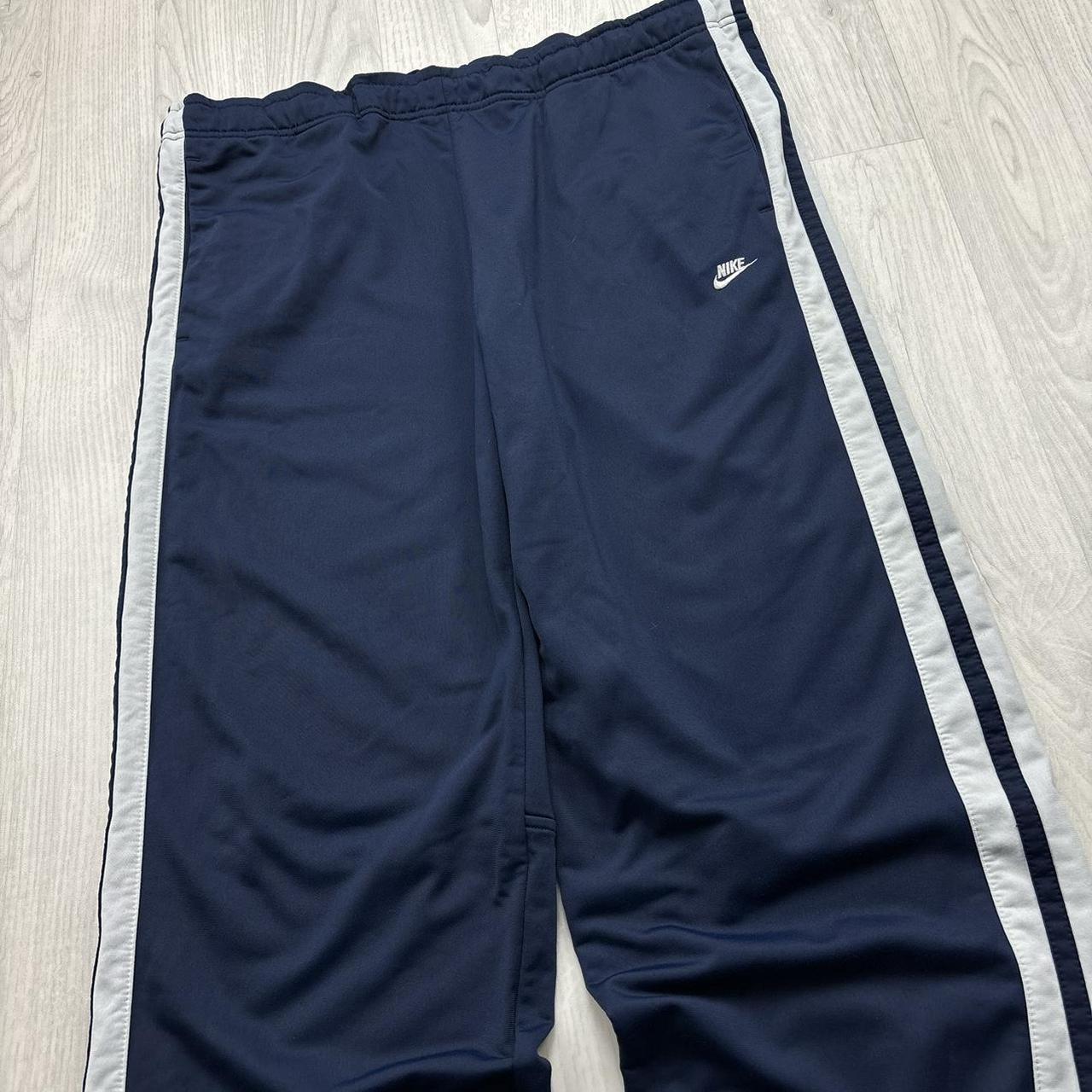 VINTAGE Y2K NIKE BAGGY TRACKSUIT BOTTOMS NAVY