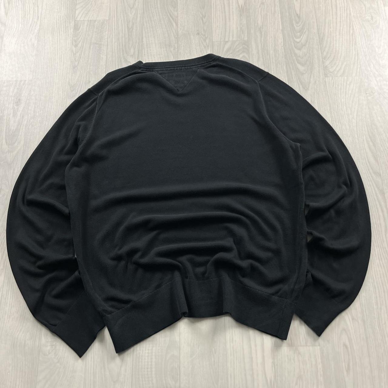 VINTAGE Y2K TOMMY HILFIGER KNITTED JUMPER BLACK
