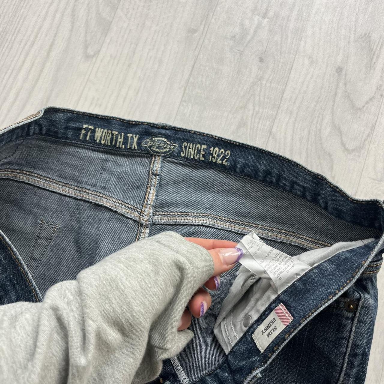 VINTAGE Y2K DICKIES SLIM SKINNY JEANS NAVY BLUE