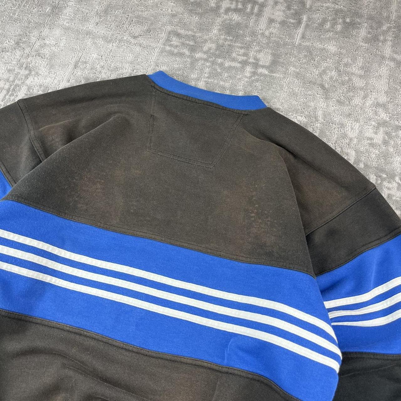 VINTAGE Y2K ADIDAS BOXY SPORTY SWEATSHIRT FADED BLACK