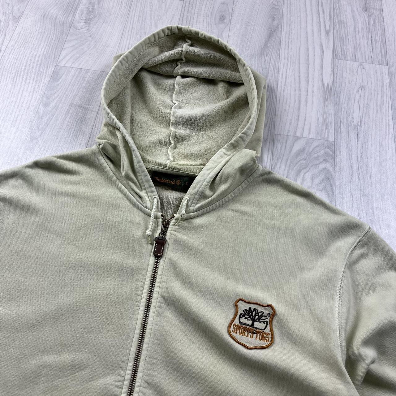 VINTAGE Y2K TIMBERLAND ZIP HOODIE CREAM