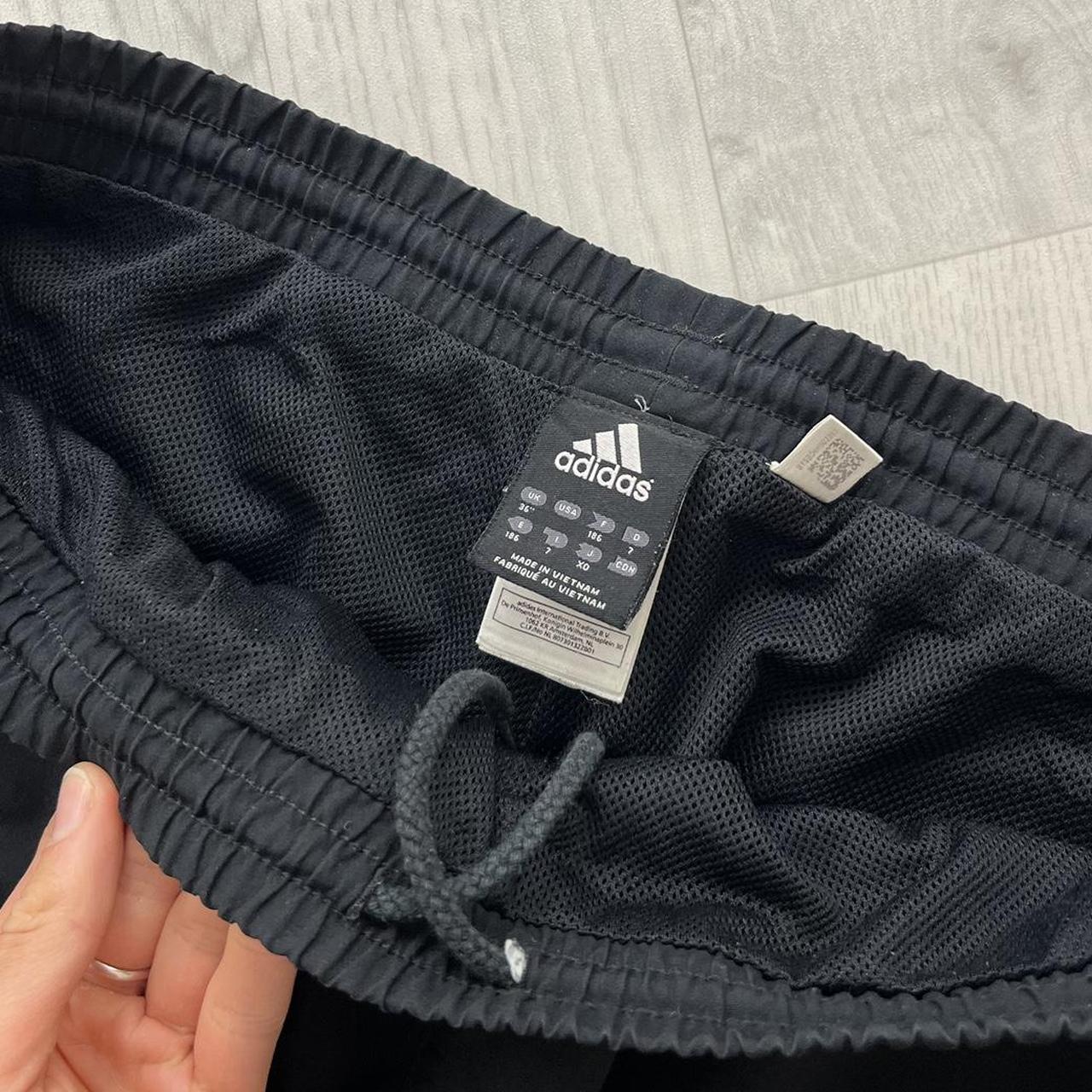 VINTAGE Y2K ADIDAS WIDE LEG TRACKSUIT BOTTOMS BLACK