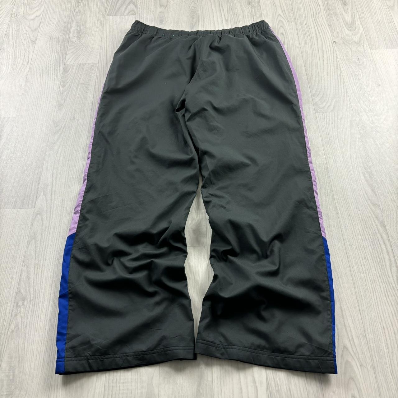 VINTAGE Y2K REEBOK WIDE LEG BAGGY TRACKSUIT BOTTOMS GREY