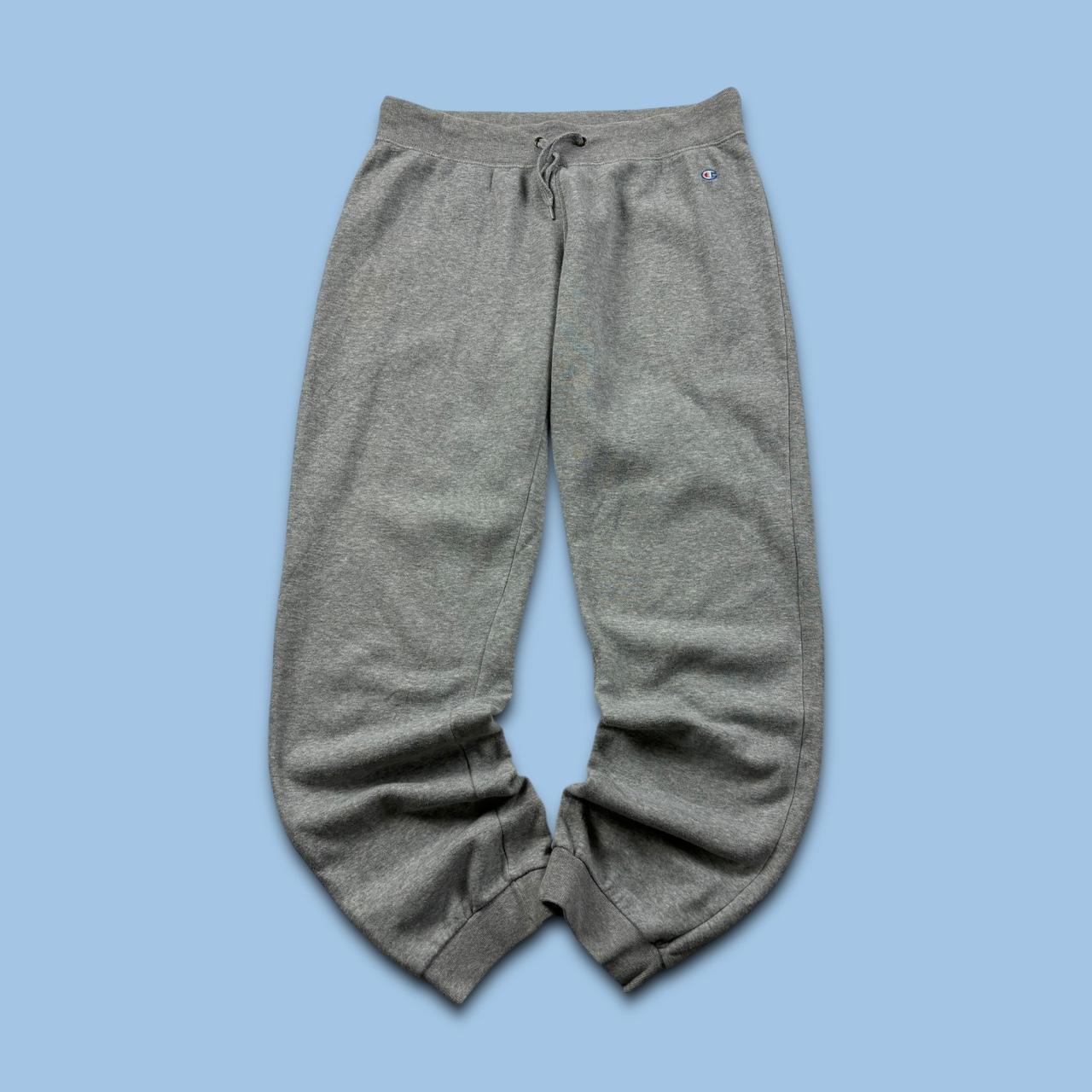 VINTAGE 00s CHAMPION LOW RISE COTTON SWEATPANTS GREY