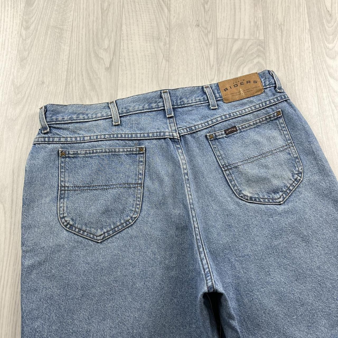 VINTAGE RIDERS BAGGY LOOSE SKATER JORTS BLUE (36w)