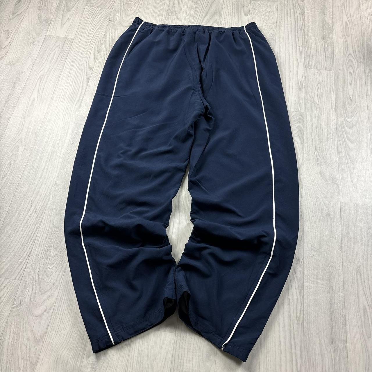 VINTAGE Y2K REEBOK BAGGY TRACKSUIT BOTTOMS NAVY