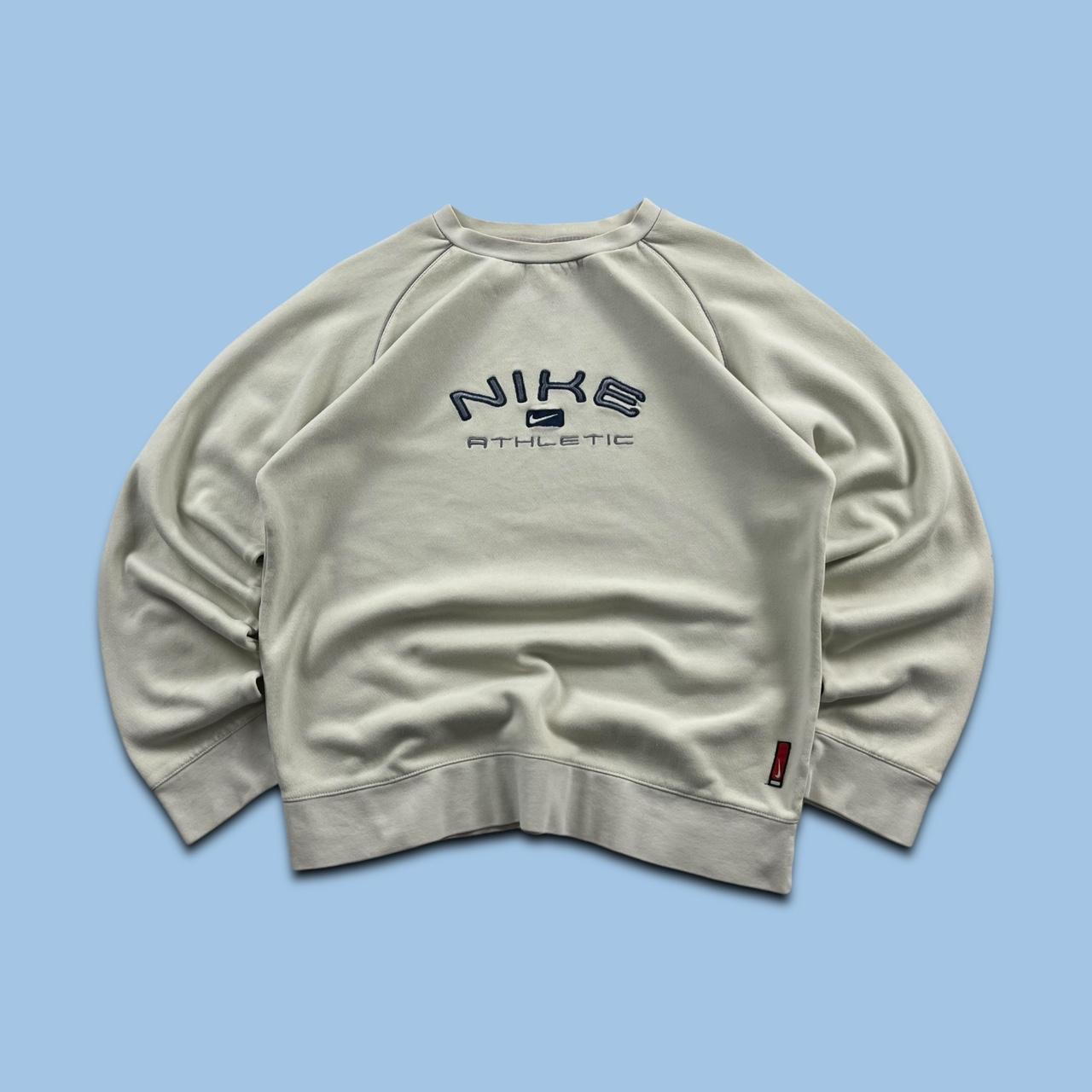 VINTAGE Y2K NIKE SPELL OUT SWEATSHIRT CREAM (S)