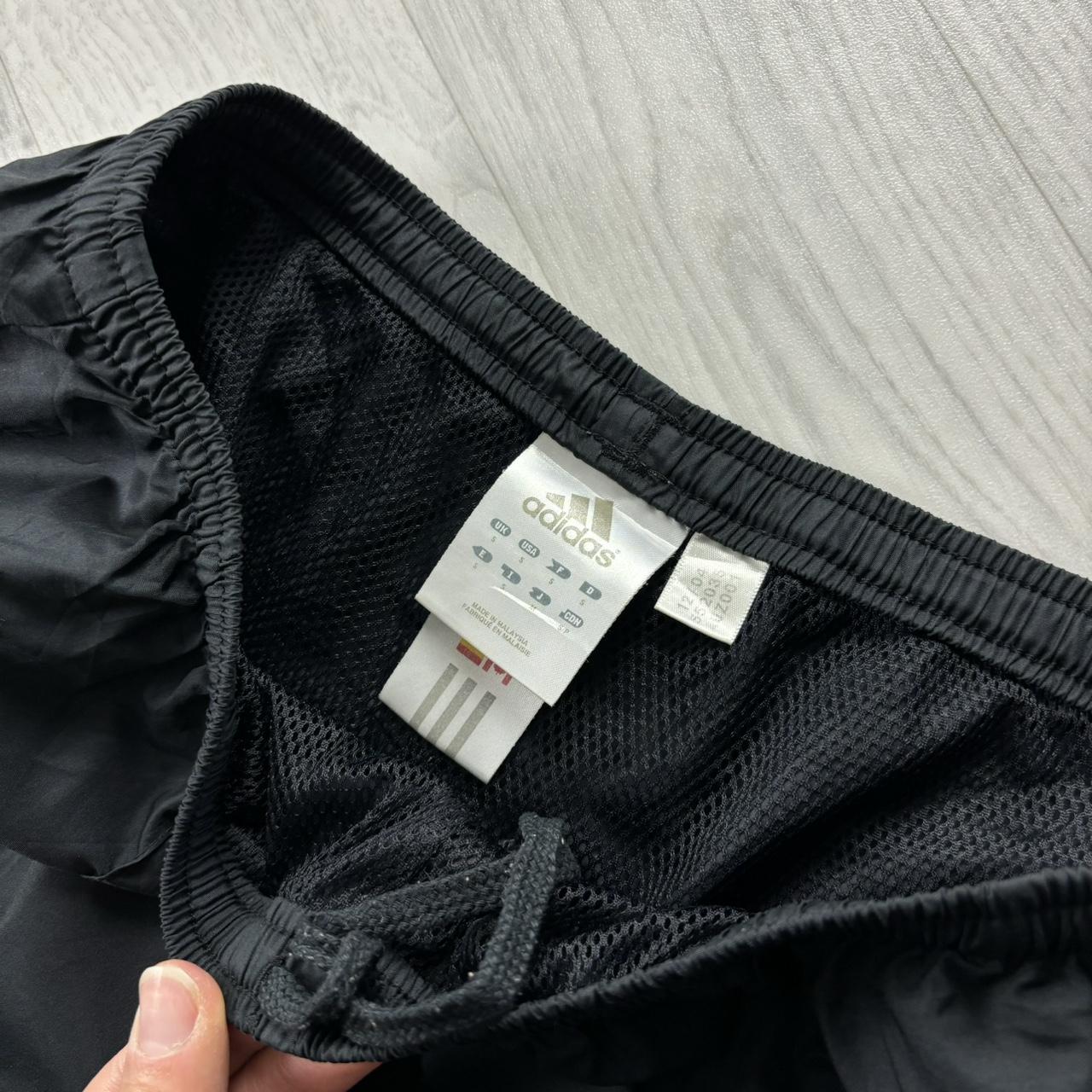 VINTAGE Y2K ADIDAS LOW RISE BAGGY TRACKSUIT BOTTOMS BLACK