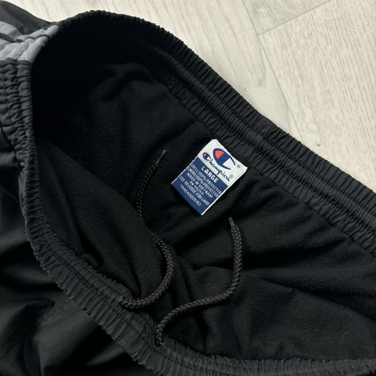 VINTAGE Y2K CHAMPION BAGGY TRACKSUIT BOTTOMS BLACK