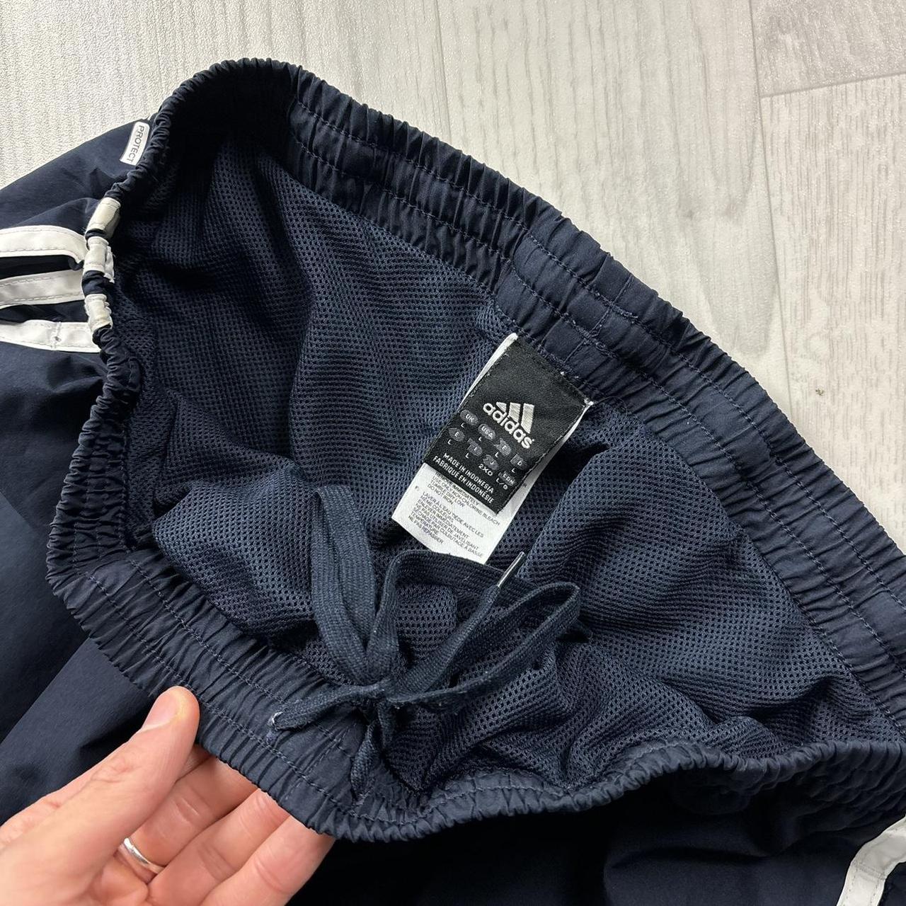 VINTAGE Y2K ADIDAS BAGGY TRACKSUIT BOTTOMS NAVY