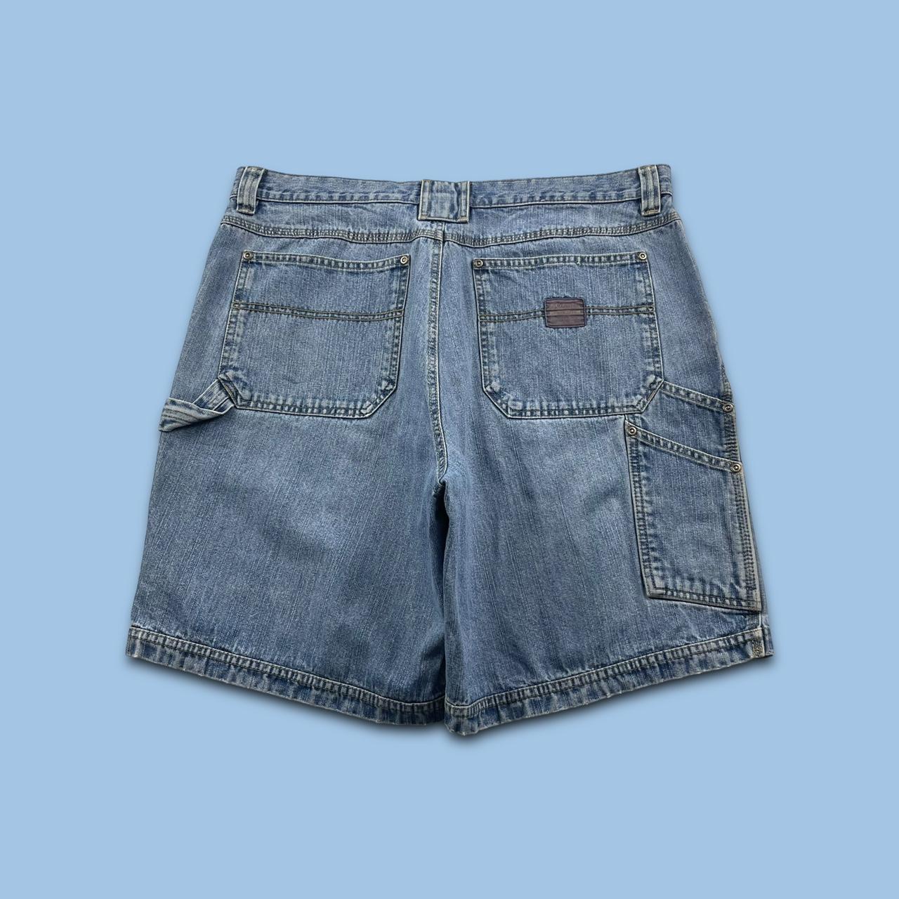 VINTAGE COLUMBIA BAGGY LOOSE CARPENTER JORTS BLUE (36w)