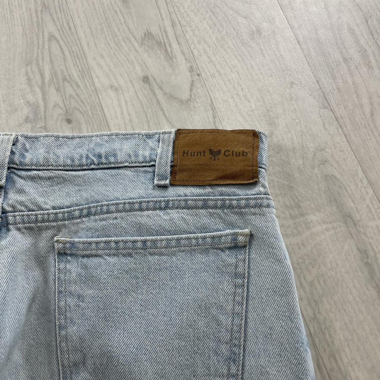 VINTAGE HUNT CLUB BAGGY LOOSE SKATER JORTS LIGHT BLUE (36w)