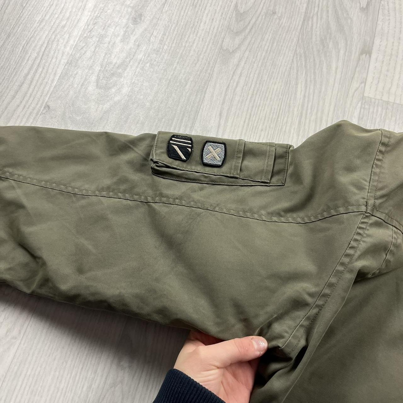 VINTAGE Y2K QUIKSILVER SKI HOODED PARKER JACKET KHAKI