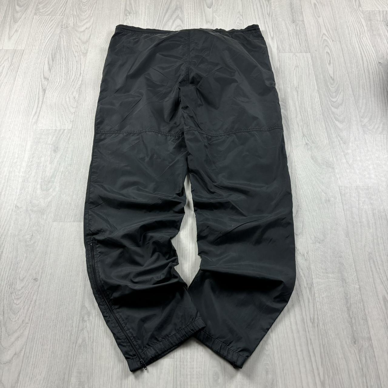 VINTAGE 90s NIKE BAGGY SHELL TRACKSUIT BOTTOMS BLACK