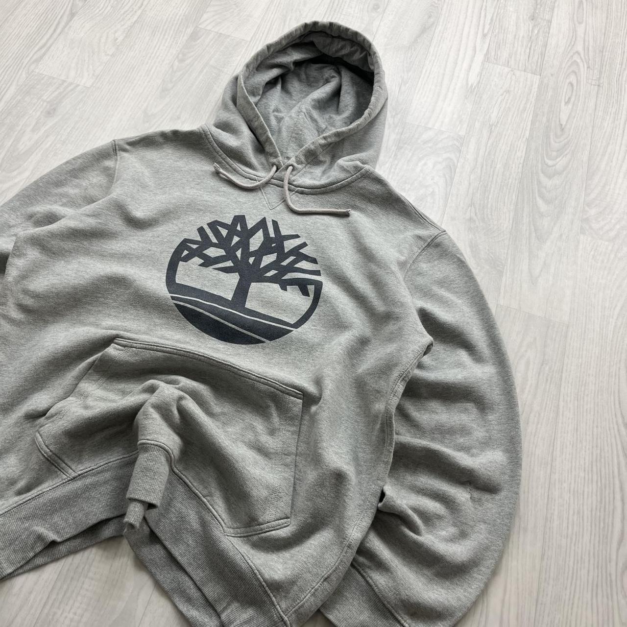 VINTAGE Y2K TIMBERLAND HOODIE GREY