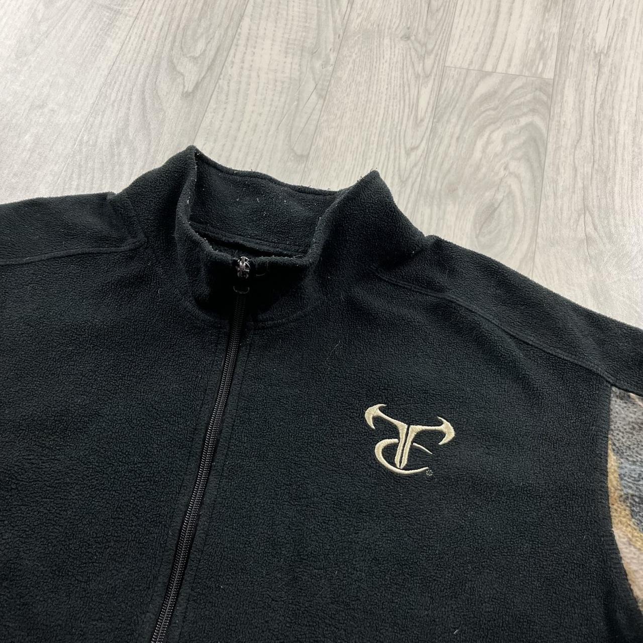 VINTAGE REALTREE ZIP UP FLEECE CAMO BLACK