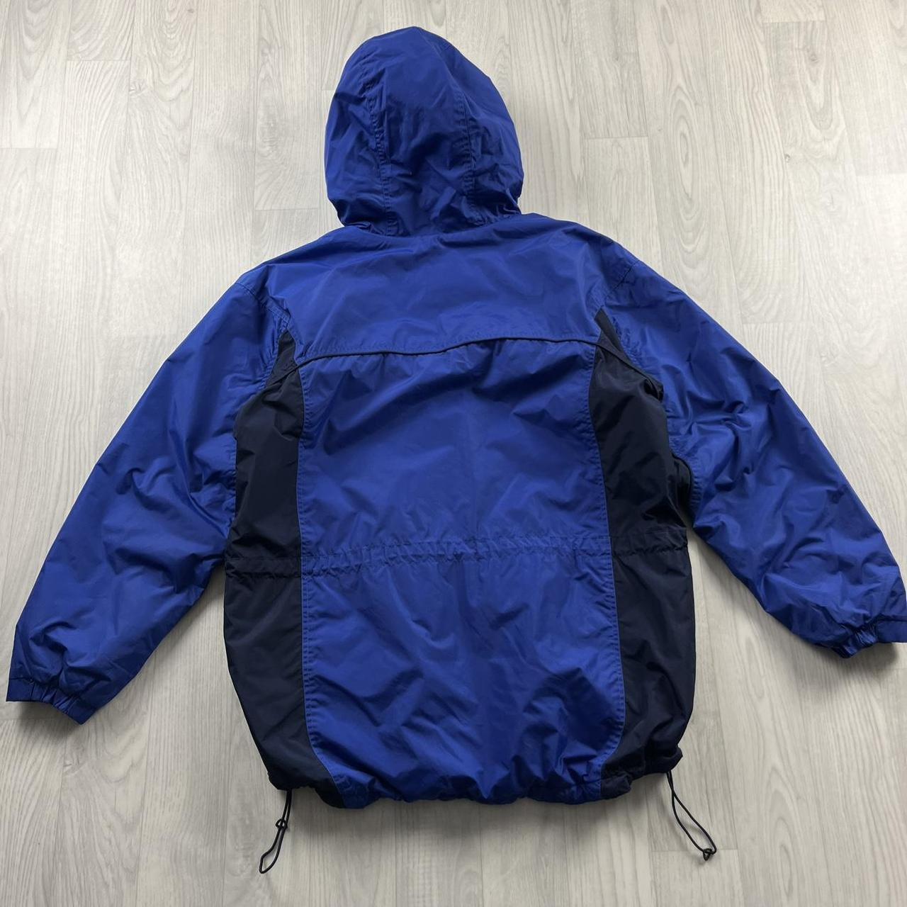 VINTAGE 00s COLUMBIA TECHNICAL HOODED HEAVY JACKET BLUE
