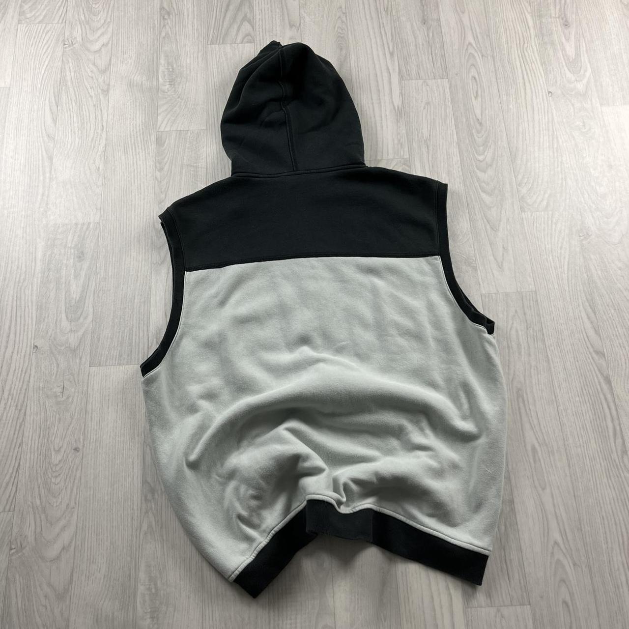 VINTAGE Y2K BILLABONG ZIP SLEEVELESS HOODIE GILET BLACK