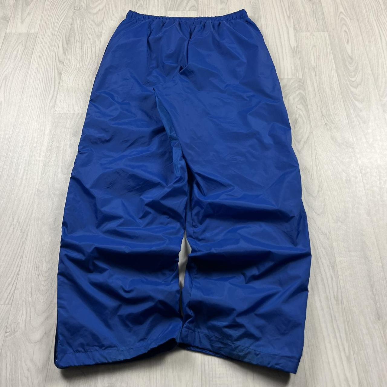 VINTAGE Y2K NIKE BAGGY WIDE LEG TRACKSUIT BOTTOMS BLUE