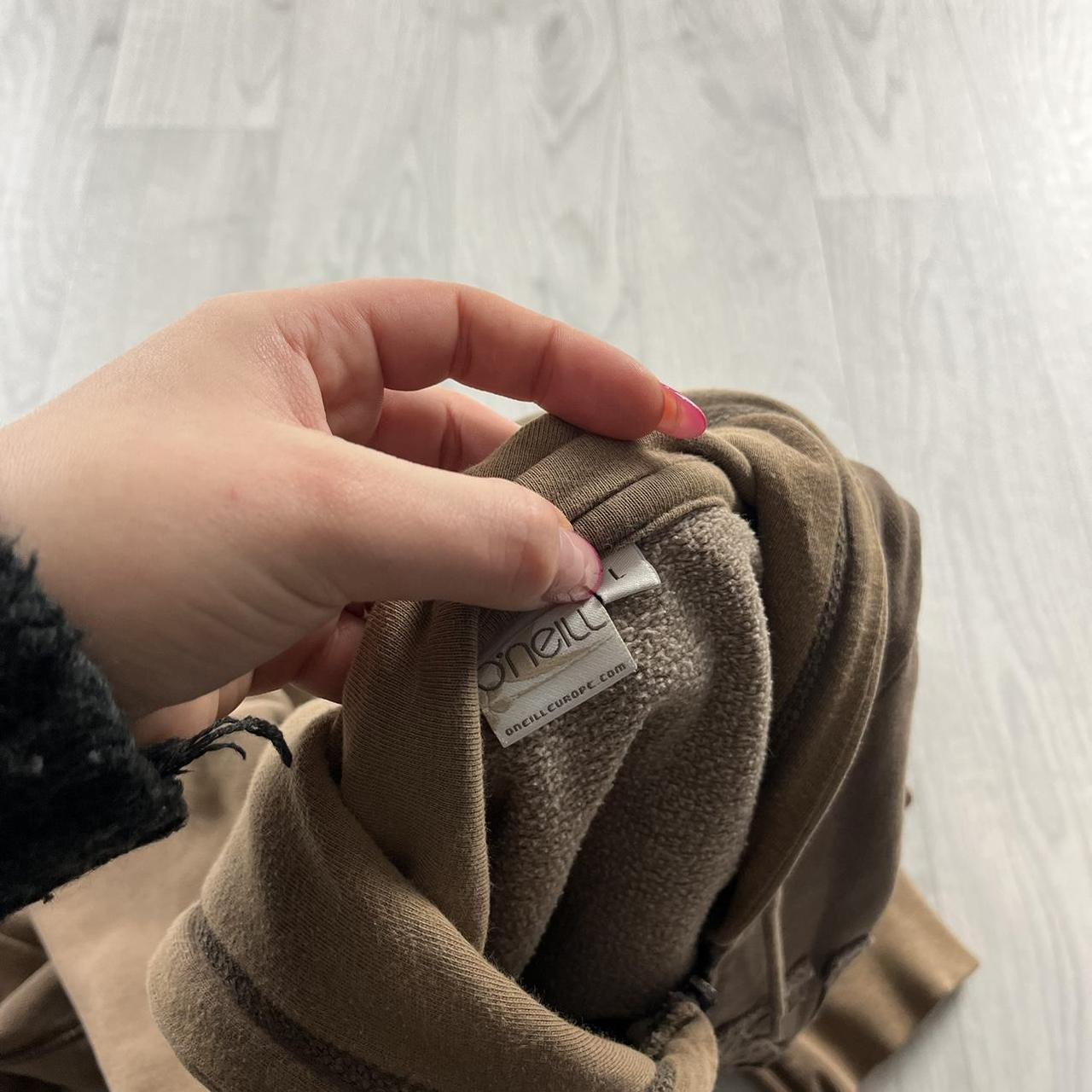 VINTAGE Y2K O’NEILL SPELLOUT ZIP HOODIE BROWN