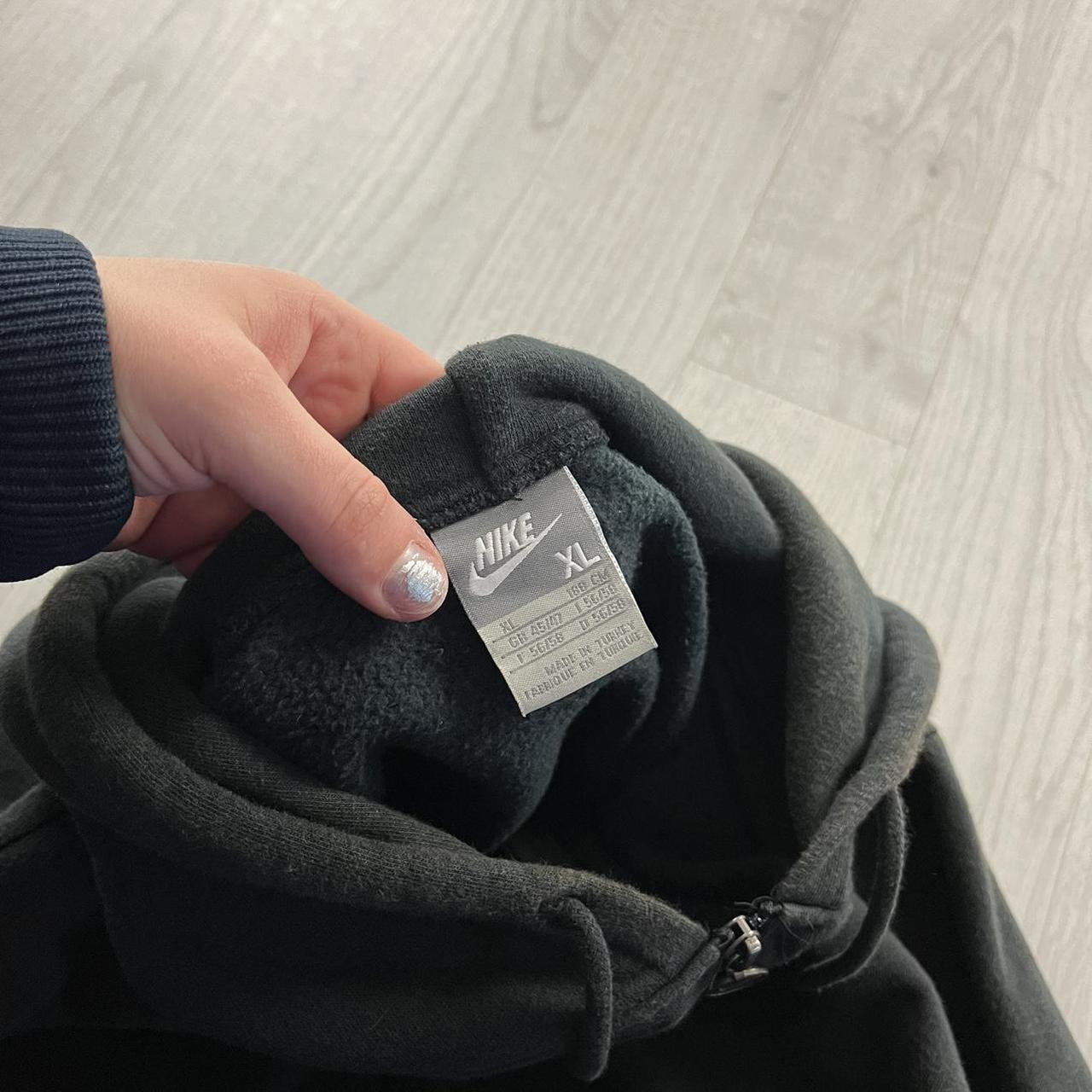 VINTAGE Y2K NIKE ZIP HOODIE BLACK