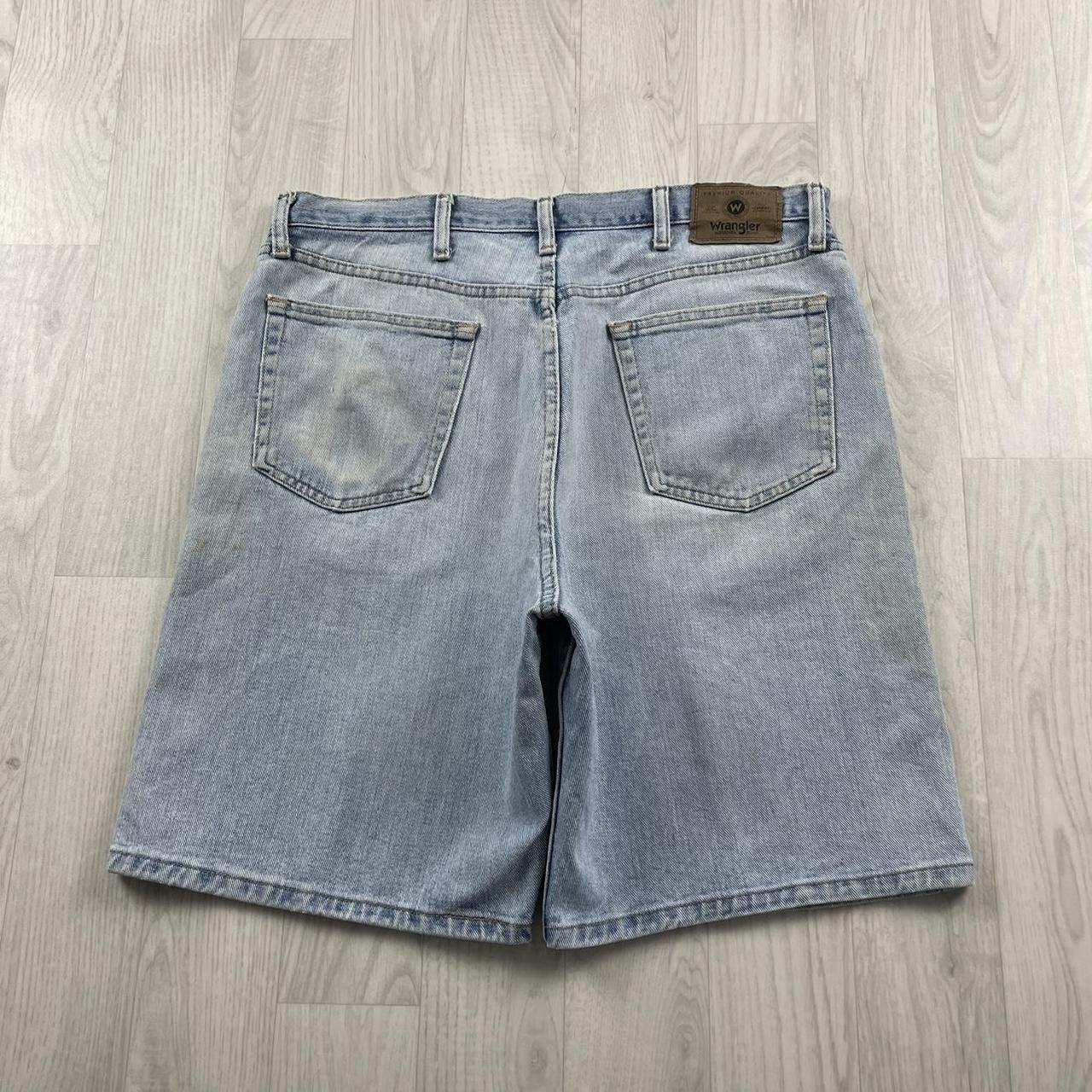 VINTAGE WRANGLER BAGGY LOOSE SKATER JORTS LIGHT BLUE (36w)