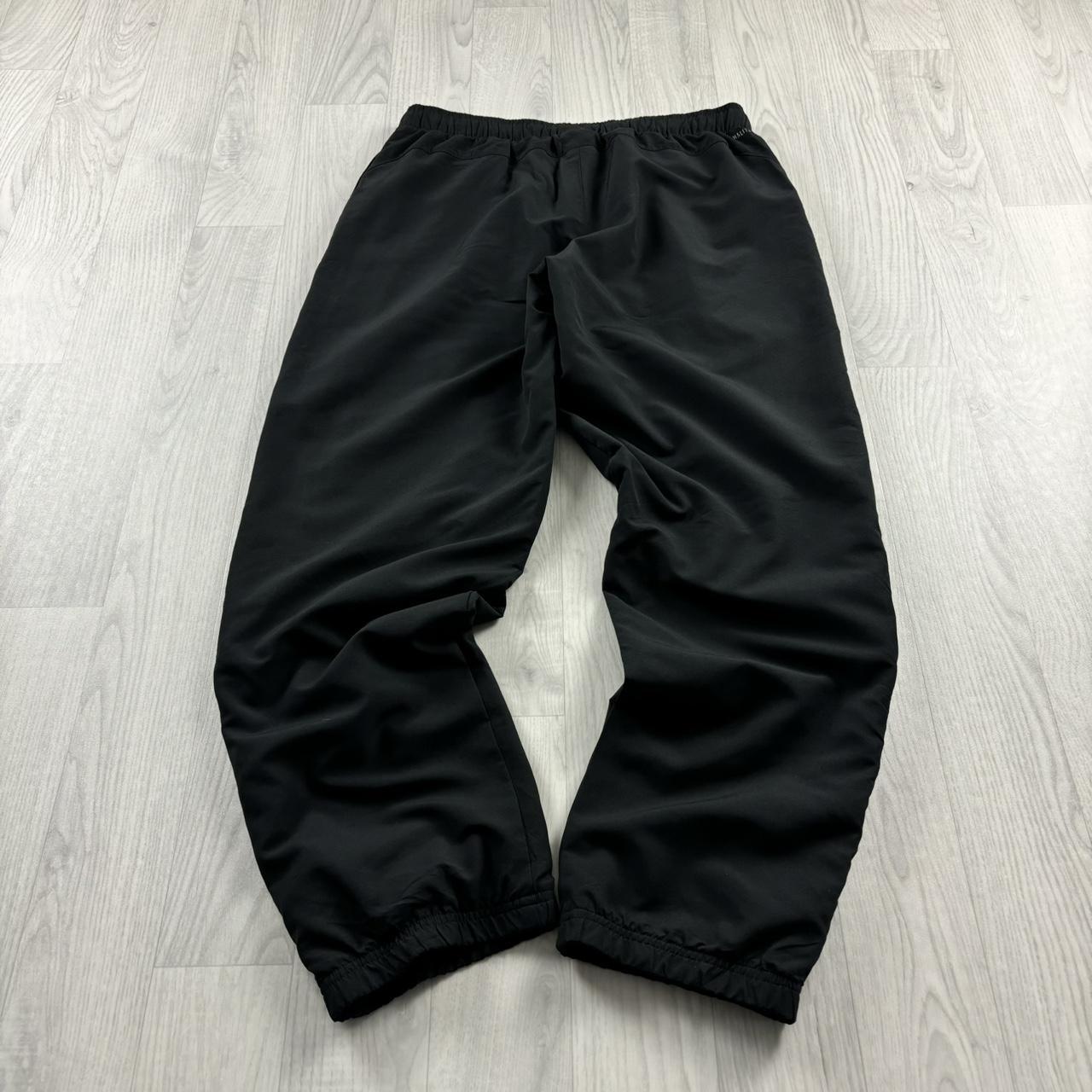 ADIDAS BAGGY TRACKSUIT BOTTOMS BLACK
