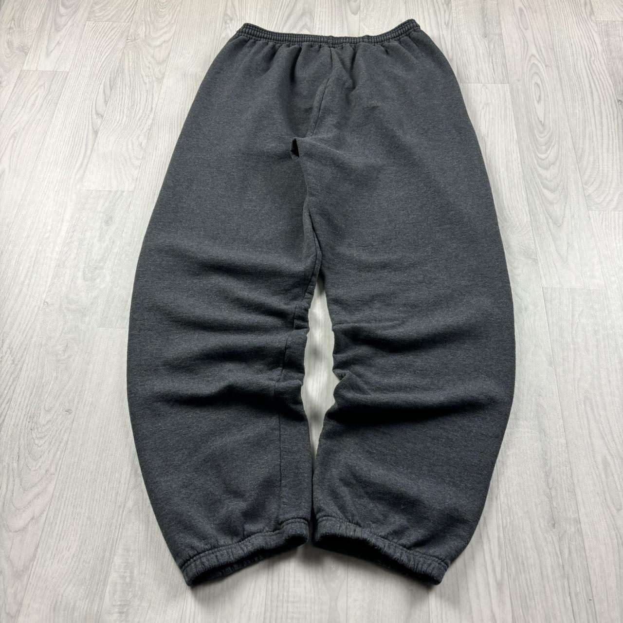 VINTAGE 00s CHAMPION BAGGY COTTON SWEATPANTS CHARCOAL GREY