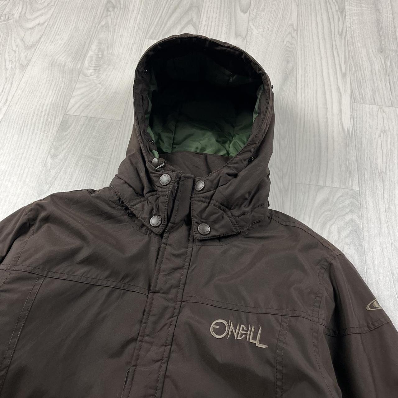 VINTAGE 00s O’NEILL HOODED HEAVY BOMBER JACKET BROWN