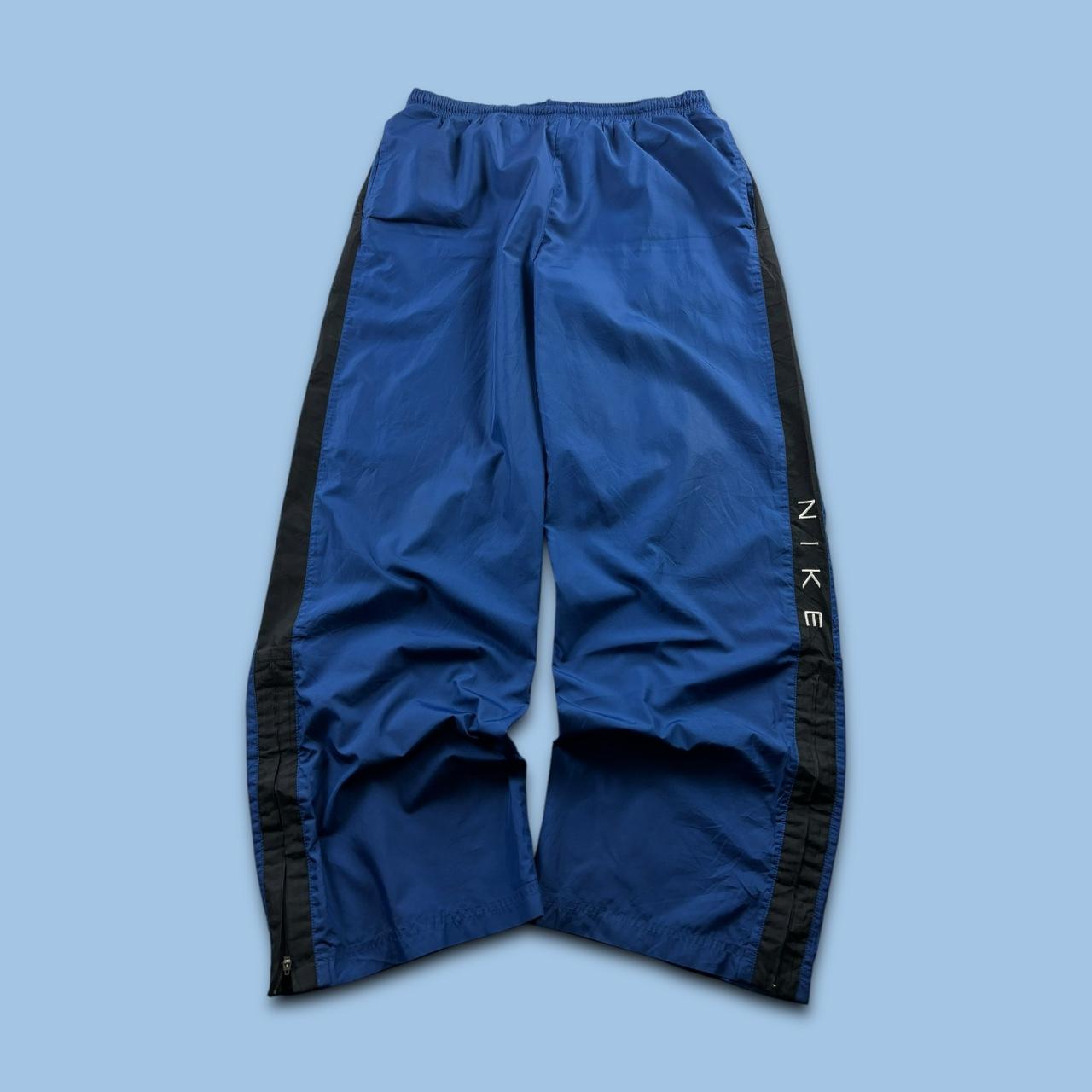 VINTAGE Y2K NIKE BAGGY TRACKSUIT BOTTOMS BLUE