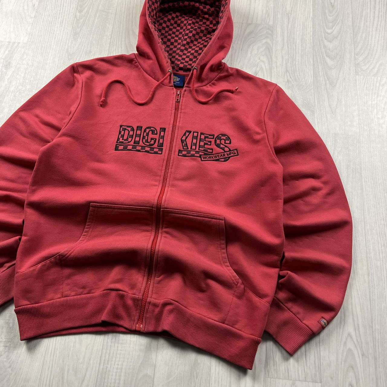 VINTAGE Y2K DICKIES ZIP HOODIE RED