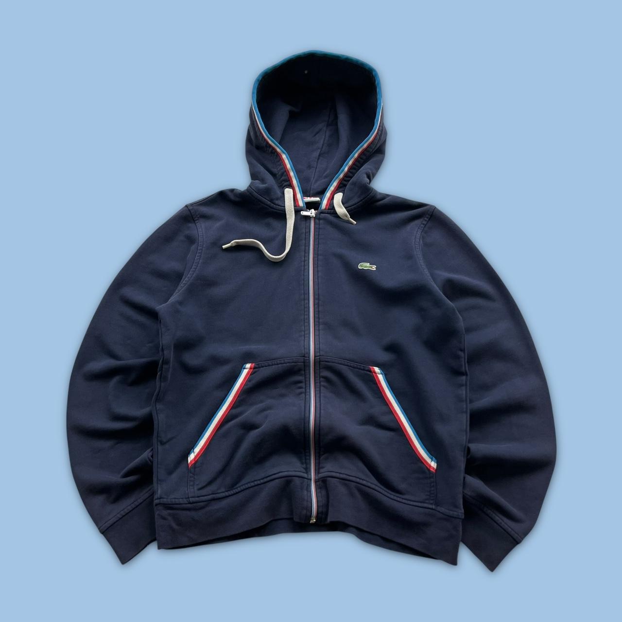 VINTAGE Y2K LACOSTE ZIP HOODIE NAVY